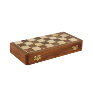 Manopoulos Brown Walnut Backgammon Set 15 Inch
