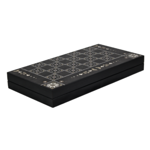 Wooden Pearl Design Backgammon Set 19 Inch