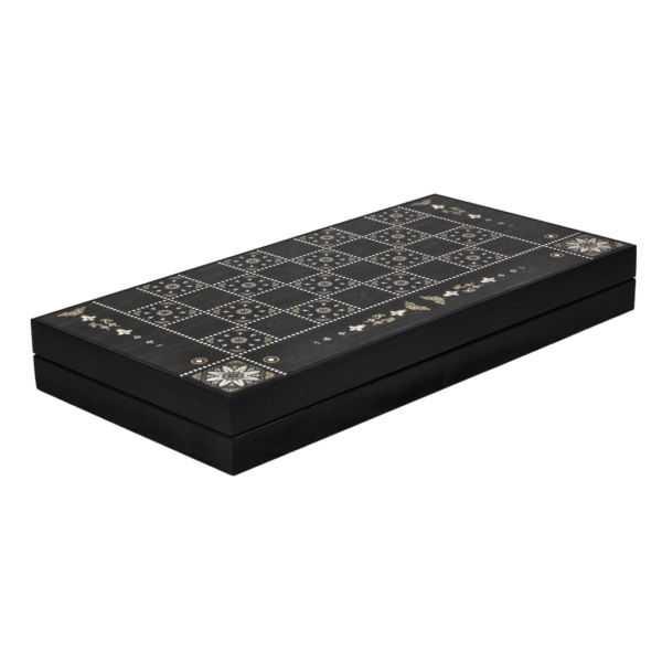 Wooden Pearl Design Backgammon Set 19 Inch