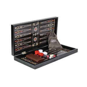 Wooden Pearl Design Backgammon Set 19 Inch