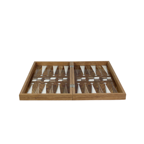 Wooden Geowood Design Backgammon Set 19 Inch - Image 4