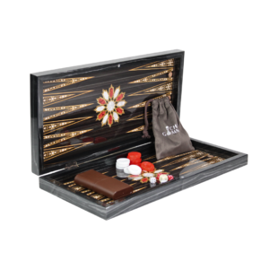 Wooden Royal Design Backgammon Set 20 Inch