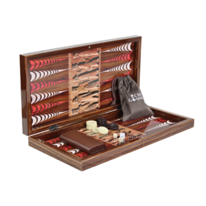 Wooden Ancient Design Backgammon Set 20 Inch