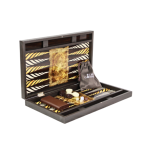 Wooden Trendy Atlas Design Backgammon Set 23 Inch