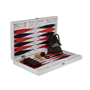 Leatherette Illusion Design Backgammon Set 23 Inch
