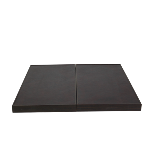 Leatherette Rustic Brown Design Backgammon Set 19 Inch - Image 3