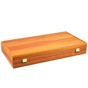 Manopoulos Mahogany Backgammon Set 23 Inch with Storage Racks