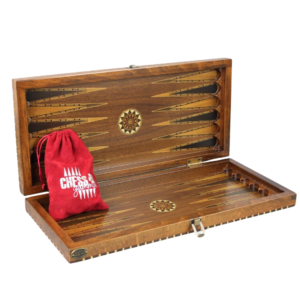Rural Helena Walnut Backgammon Set 20 Inch
