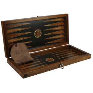 Helena Rural Ebony Backgammon Set 20 Inch