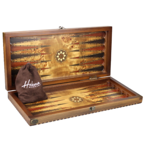 Helena Rural Bird Eye Maple Backgammon Set 20 Inch