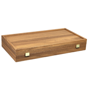 Manopoulos Walnut Backgammon Set 20 Inch