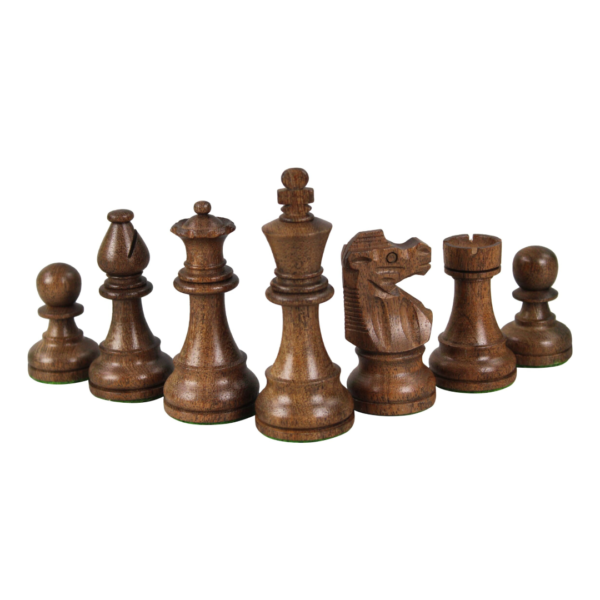 Walnut Chess Set 16 Inch with Weighted Sheesham French Knight Chess Pieces 3 Inch - Image 9