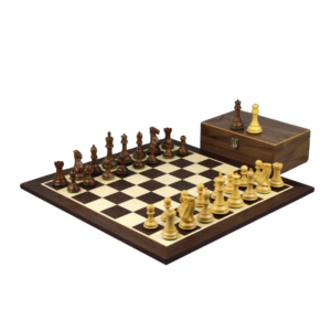 Wenge Chess Set 21 Inch with Weighted Sheesham Morphy Professional Staunton Chess Pieces 3.75 Inch
