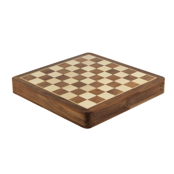 Solid Wood Sheesham Square Chess Set 12 Inch - Image 2