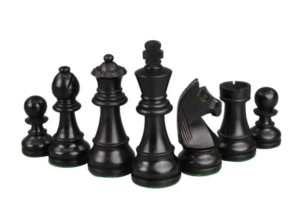 Sheesham Chess Set With Sheesham Flat Chess Board 20 Inch and Ebonised German Staunton Chess Pieces 3.75 Inch - Image 8