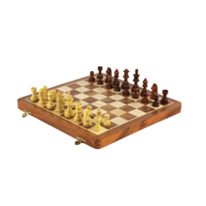 Travel Sheesham Foldable Magnetic Chess Set 12 Inch