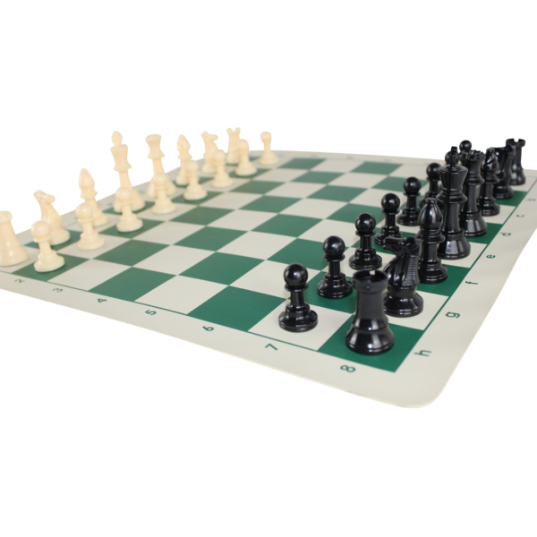 Green Club Roll Up Chess Set 16 Inch - Image 3