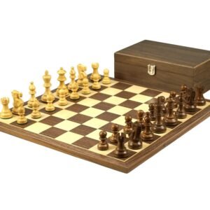 Walnut Chess Set 16 inch With Weighted Sheesham Classic Staunton Classic Pieces 3 inch