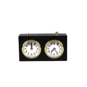 Stained Brown Turnier Analog Wood Chess Clock