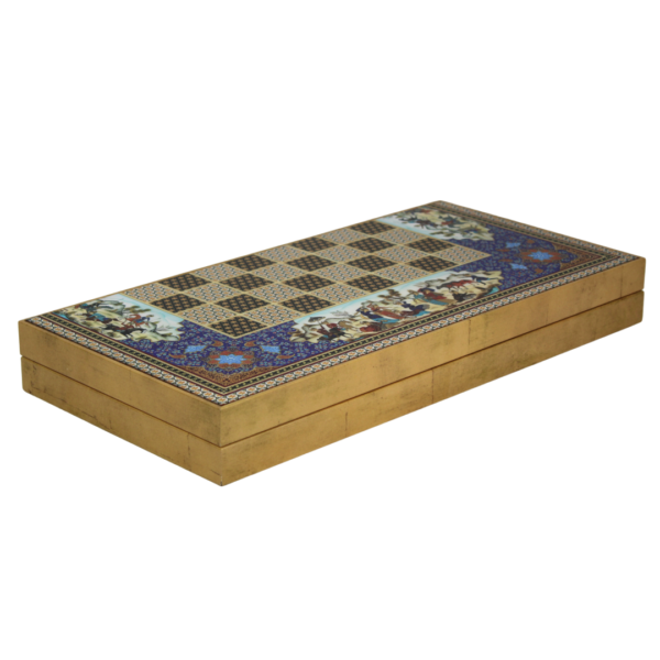 Wooden Khatam Design Chess & Backgammon Set 20 Inch - Image 3