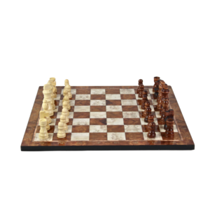 Mocha Design Chess Set 14 Inch