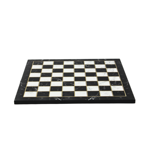 Black Marble Design Chess Set 14 Inch - Image 3