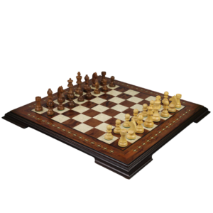 Rosewood Chess Set 17 Inch with Helena Chess Board and Weighted Sheesham German Staunton Chess Pieces 3 Inch