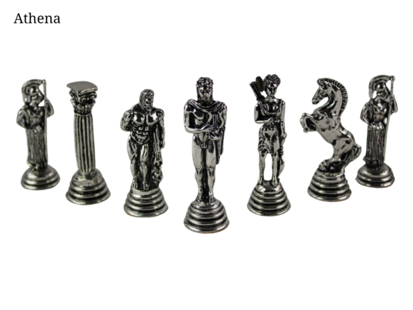 Mahogany Personalised Metal Chess Set with Drawstring Bag 14 Inch - Image 12