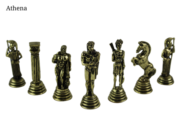 Mahogany Personalised Metal Chess Set with Drawstring Bag 14 Inch - Image 11