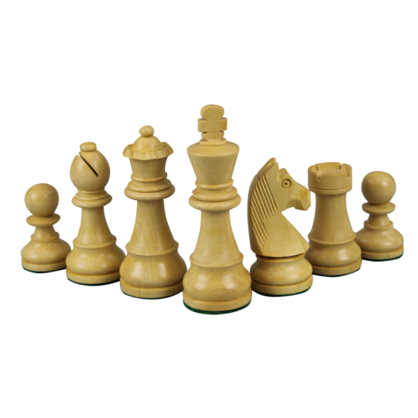 Ebony Chess Set 20 Inch With Helena Flat Chess Board and Weighted Ebonised German Staunton Chess Pieces 3.75 Inch - Image 7