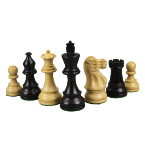 Helena Rural Ebony Chess & Backgammon Set With Ebonised Classic Staunton Chess Pieces 20 Inch