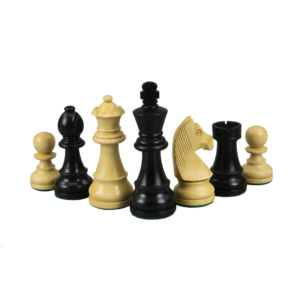 Helena Rural Ebony Chess & Backgammon Set With Ebonised German Staunton Chess Pieces 20 Inch