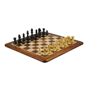 Sheesham Chess Set Sheesham Flat Chess Board 20 Inch With Ebonised King Bridal Staunton Chess Pieces 3.75 Inch