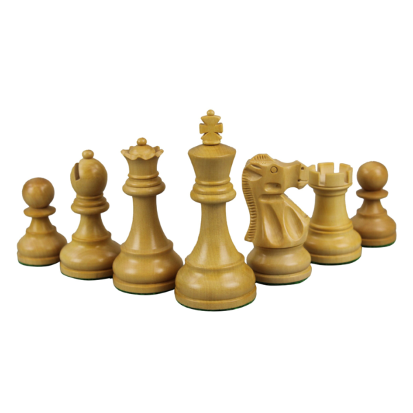 Sheesham Chess Set With Sheesham Flat Chess Board 20 Inch and Ebonised Reykjavik Chess Pieces 3.75 Inch - Image 8