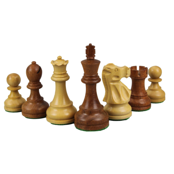 Sheesham Chess Set With Sheesham Flat Chess Board 20 Inch and Sheesham Reykjavik Staunton Chess Pieces 3.75 Inch - Image 7