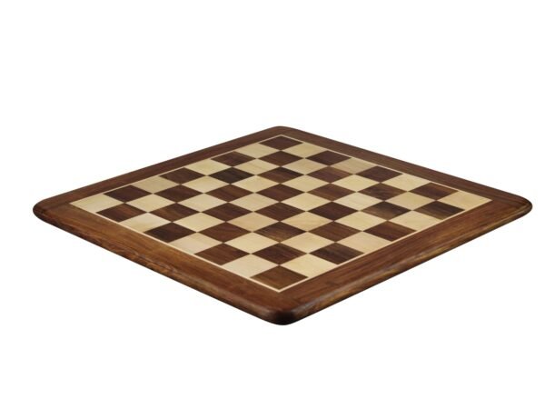 Sheesham Chess Set With Sheesham Flat Chess Board 20 Inch and Ebonised Zagreb Chess Pieces 3.75 Inch - Image 5