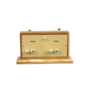Natural Turnier Analog Wood Chess Clock With Stand