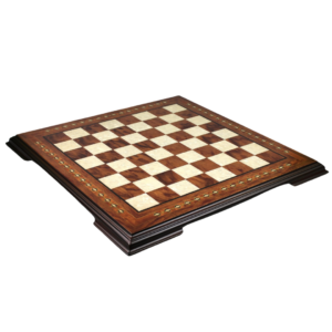 Helena Elevated Mother of Pearl Rosewood Chess Board 20 Inch