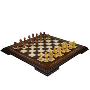 Walnut Chess Set 20 Inch with Helena Chess Board and Weighted Sheesham Zagreb Staunton Chess Pieces 3.75 Inch
