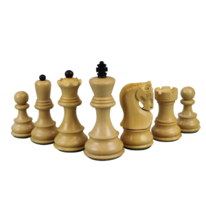 1959 Ebonised Zagreb Staunton Chess Pieces 3.75 Inch