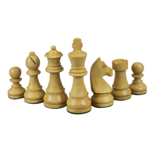 Ebonised German Staunton Chess Pieces 3 Inch