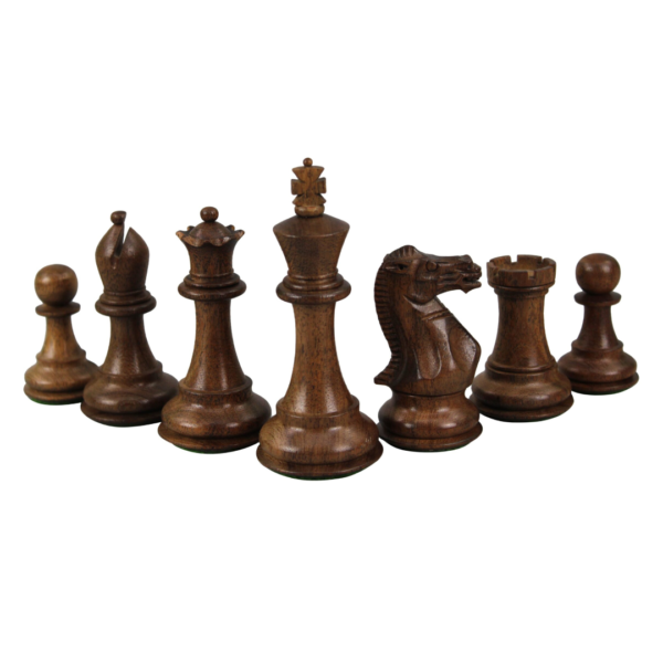 Mahogany Chess Set 21 Inch with Weighted Sheesham Morphy Series Professional Staunton Chess Pieces 3.75 Inch - Image 7