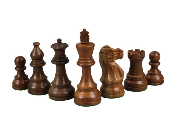 Walnut Chess Set 20 Inch With Helena Flat Chess Board and Weighted Sheesham Atlantic Classic Staunton Chess Pieces 3.75 Inch - Image 7