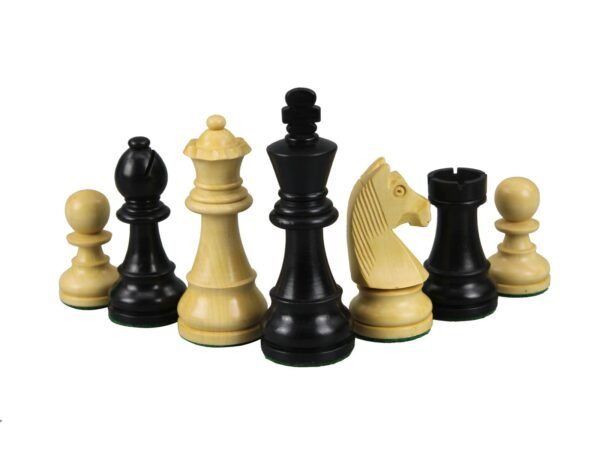 Sheesham Chess Set With Sheesham Flat Chess Board 20 Inch and Ebonised German Staunton Chess Pieces 3.75 Inch - Image 7