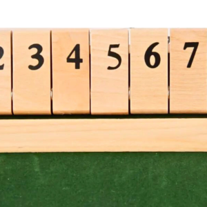 2 Player Red Shut the Box Family Game 8.3 Inch