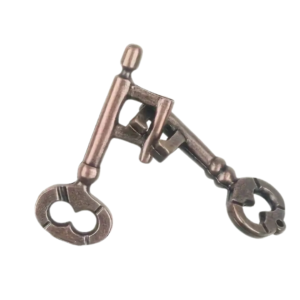 Metal Key Lock Magic Brain Teaser Puzzle