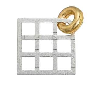 Metal Grid Lock Magic Brain Teaser Puzzle