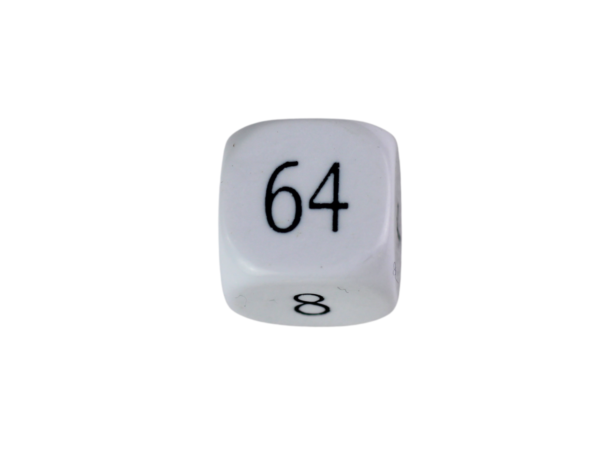 Replacement Backgammon Dice Set - White Doubling Cube - Cream & Blue Dices - Image 2