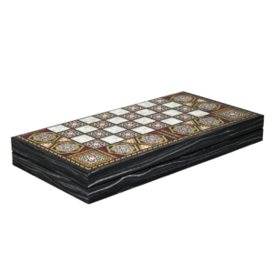 Wooden Mother of Pearl Design Backgammon Set 20 Inch