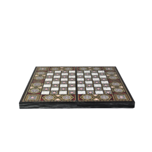 Wooden Mother of Pearl Design Backgammon Set 20 Inch